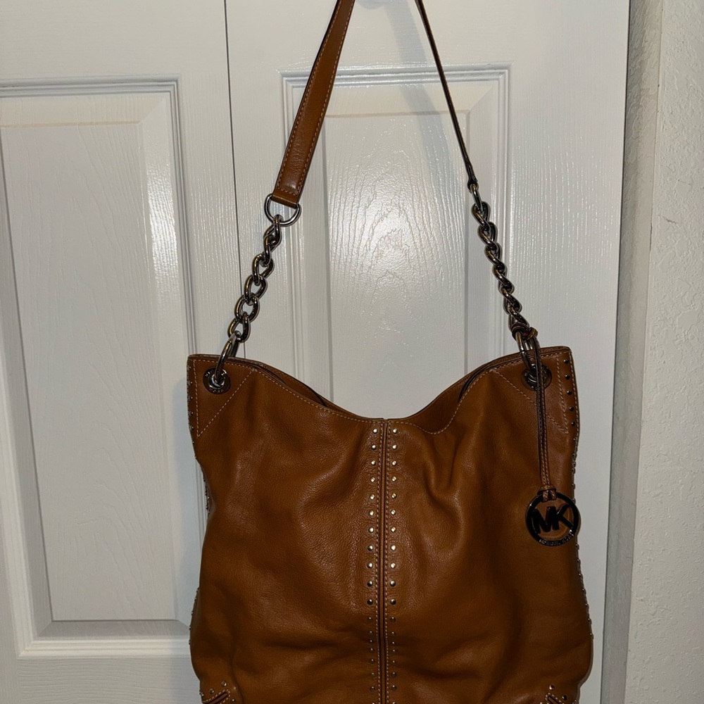 Michael Kors Tan Leather Shoulder/satchel Bag - Picture 5 of 9